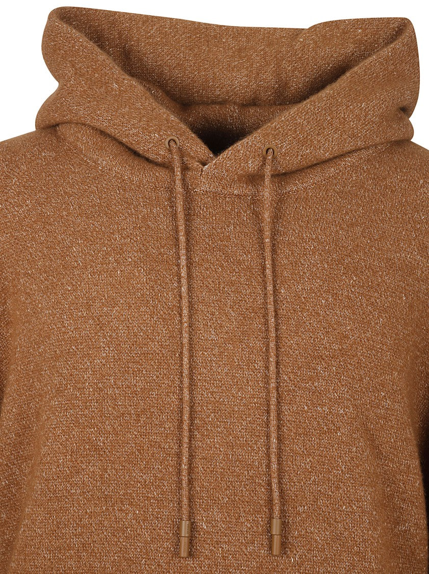 Relaxed Fit Brown Cashmere Blend Sweater
