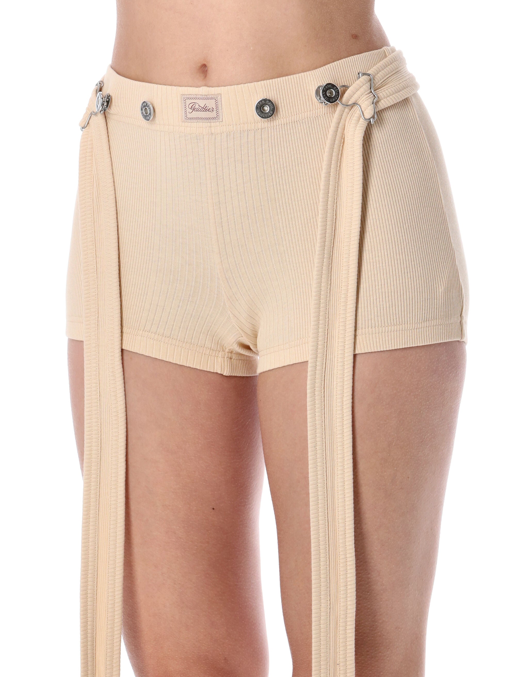 Ribbed Patch Shorts