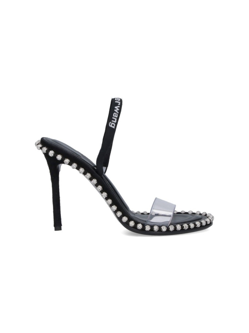 "Nova" Sandals – Black With Crystals