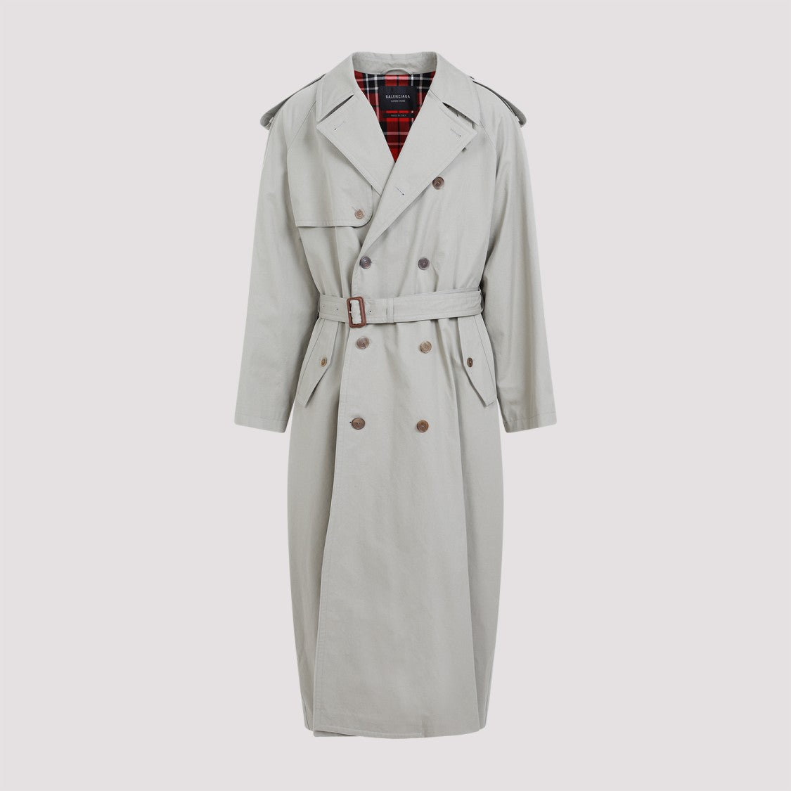 Military Beige Cotton Coat