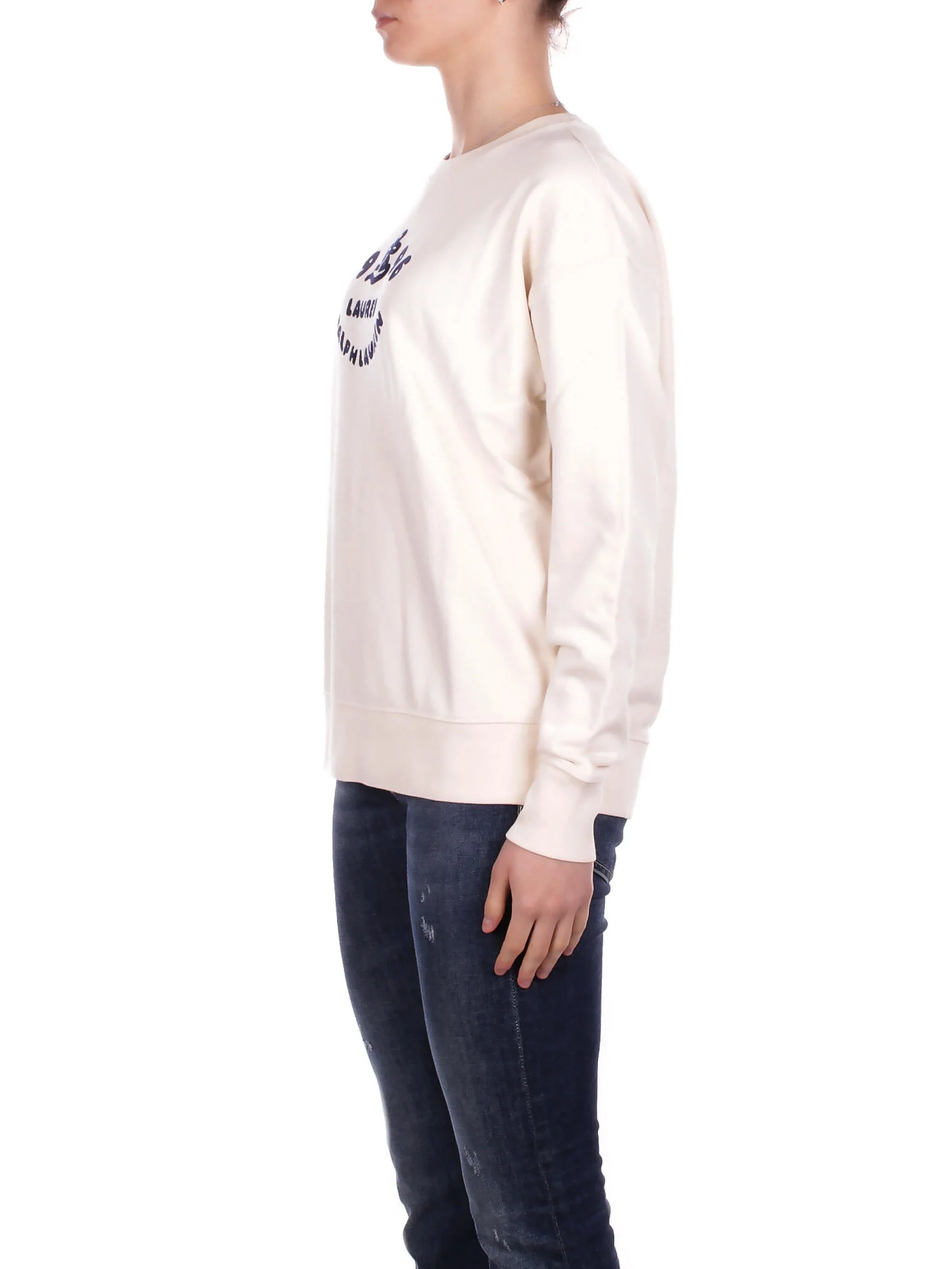 Relaxed Fit Crew Neck Sweatshirt with Graphic Print