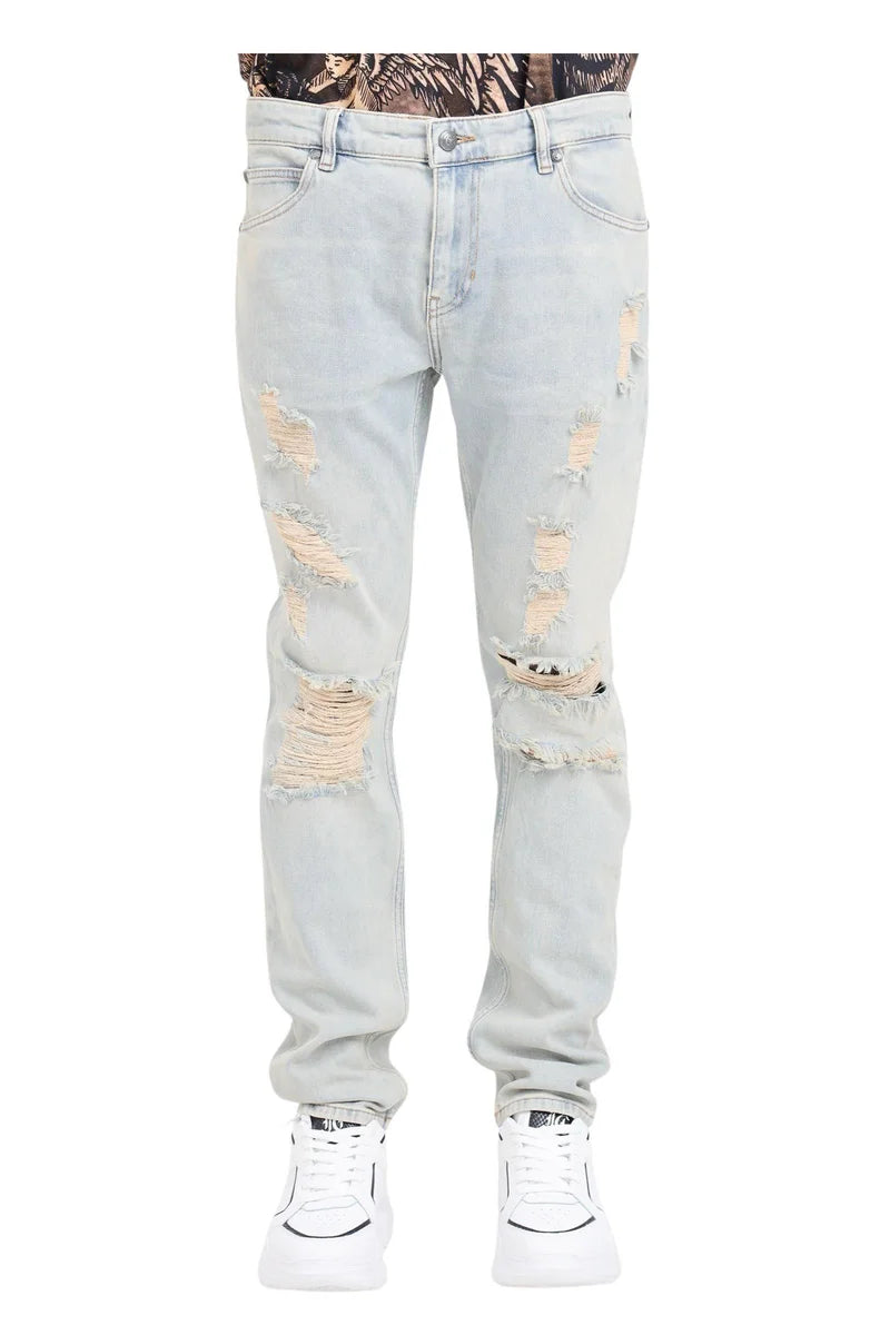 Stretch Denim Jeans - Light Blue