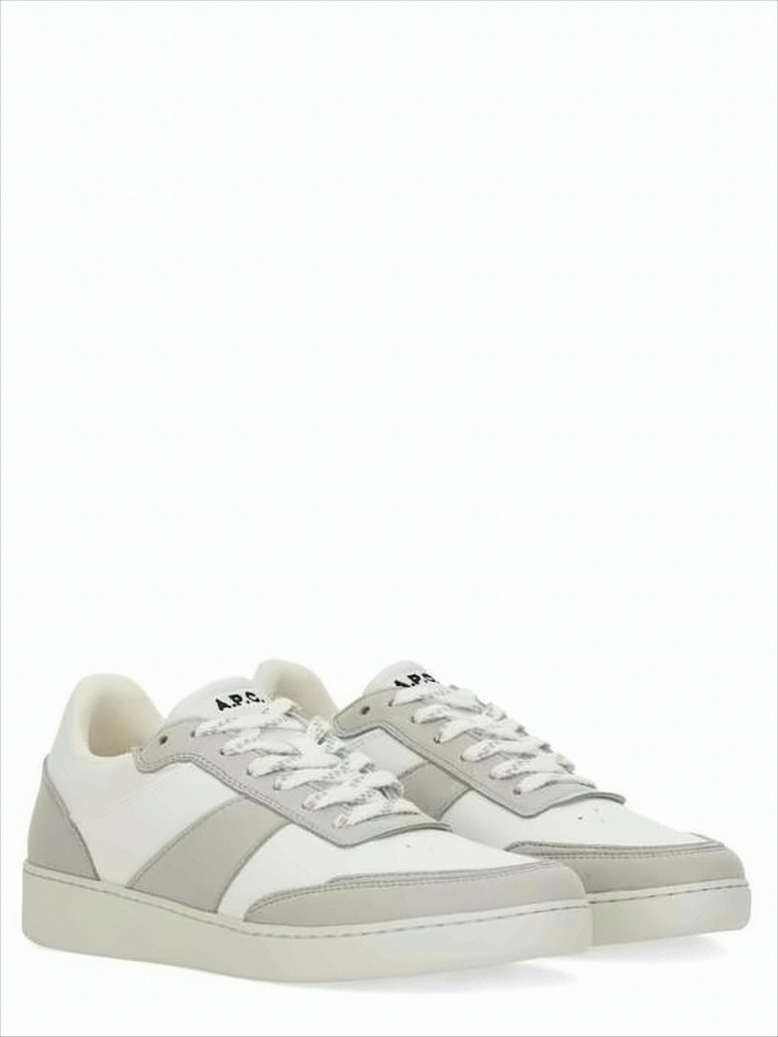 Low-Top Sneakers with Light Grey Suede Overlays
