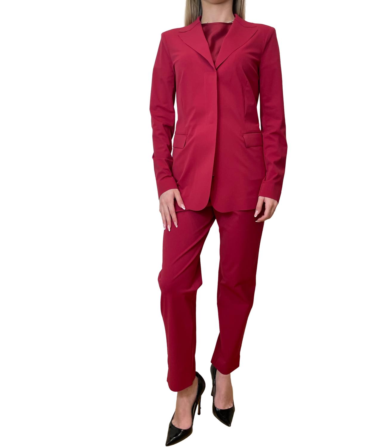 Dark Red Mmlpaio Polyamide Trousers