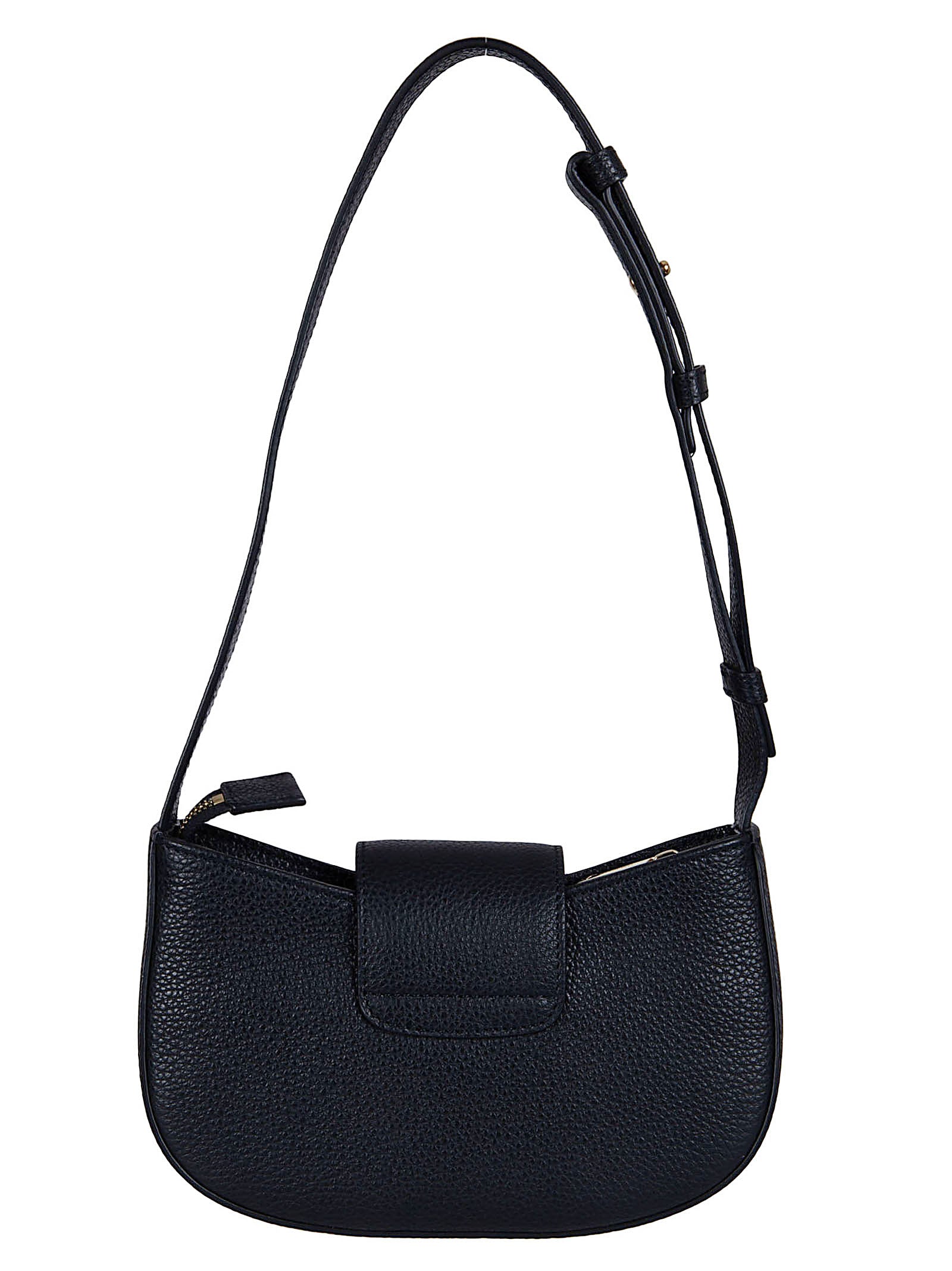 Textured Leather Minibag with Gancini Ornament