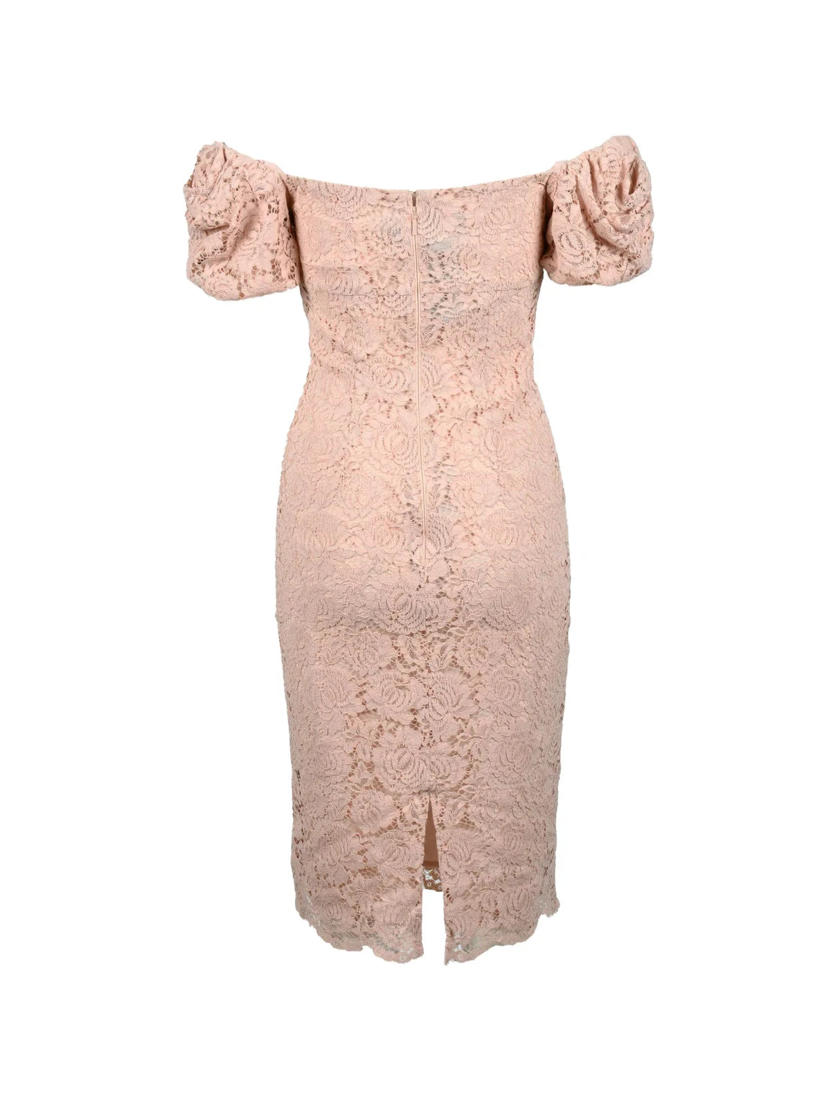 Lace Sheath Dress - Pink