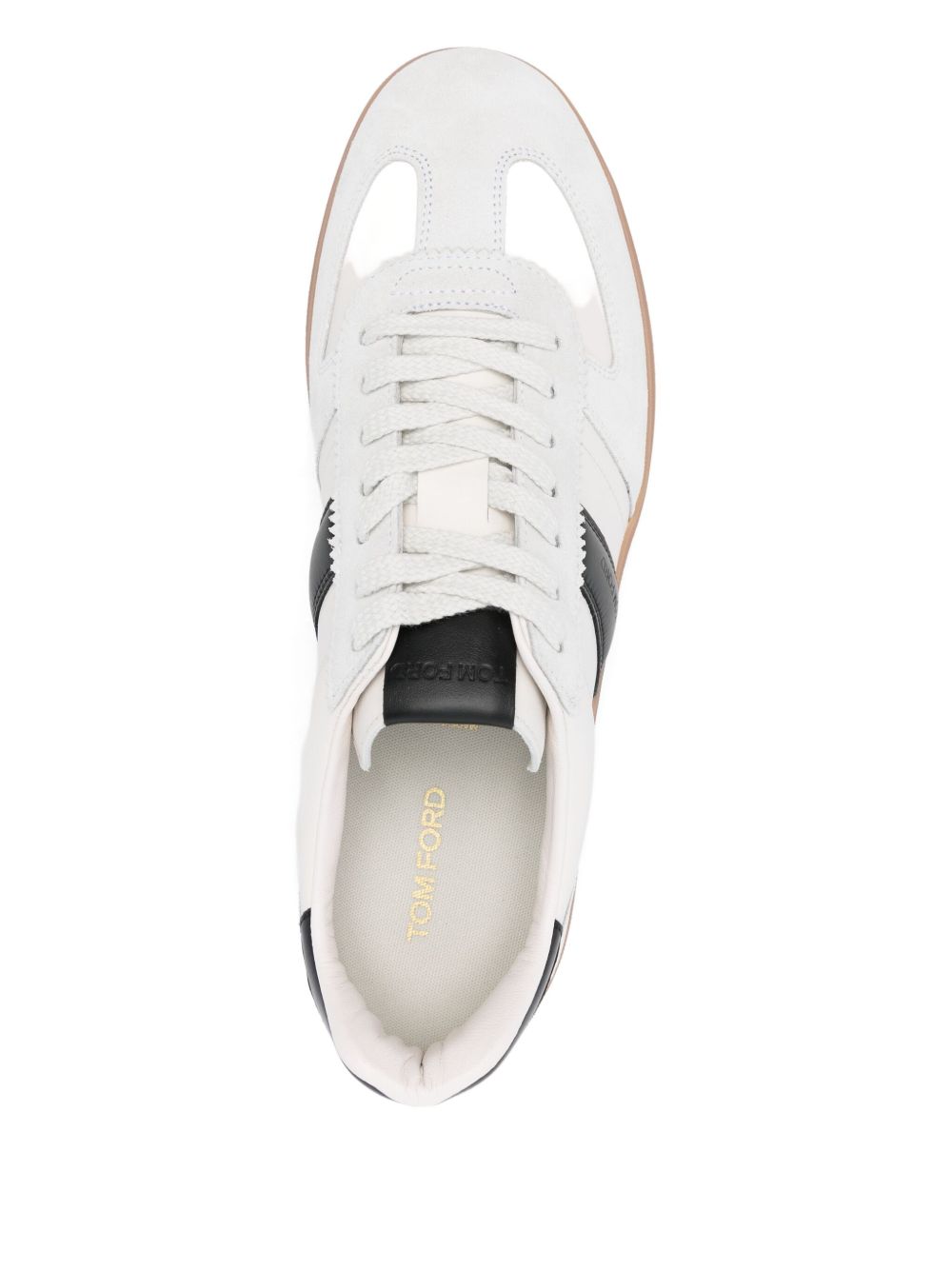 Low-Top Sneaker With Ice-Colored Suede Inserts