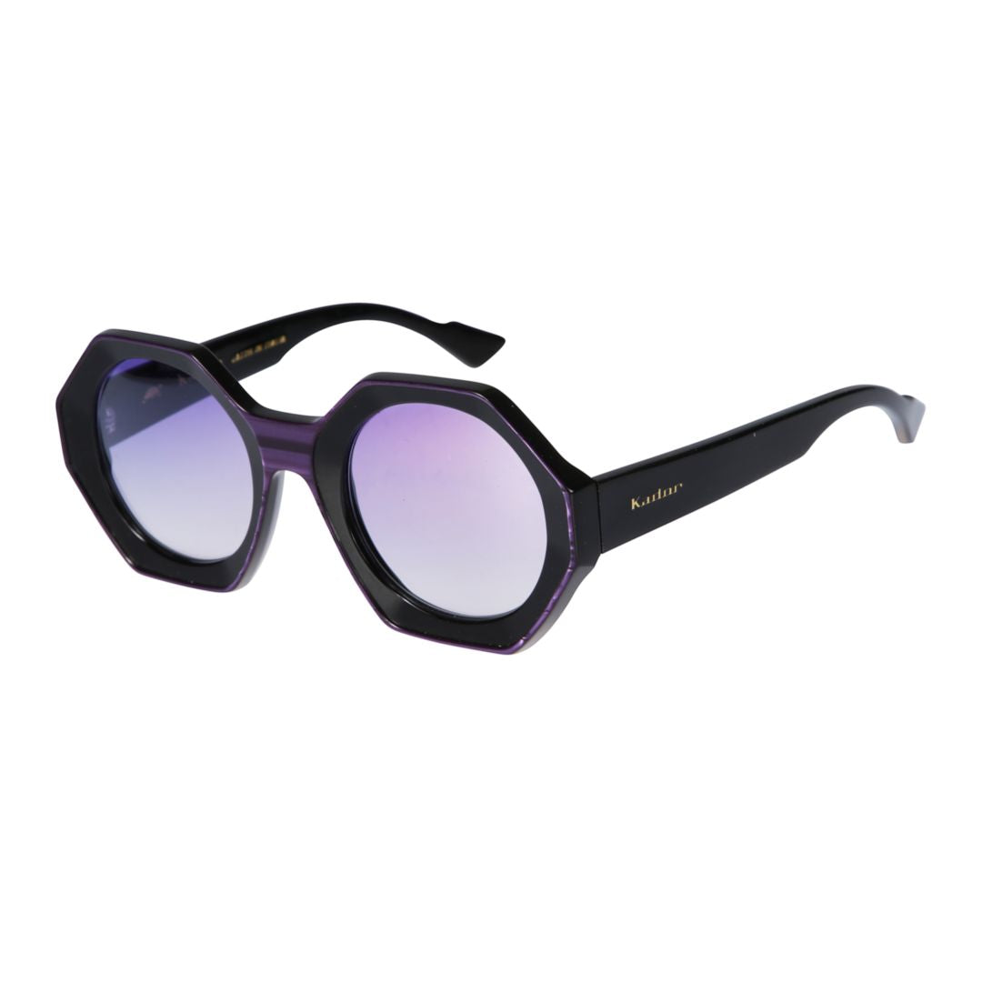 Kaorle Geometric Octagonal Sunglasses with Gradient Lenses