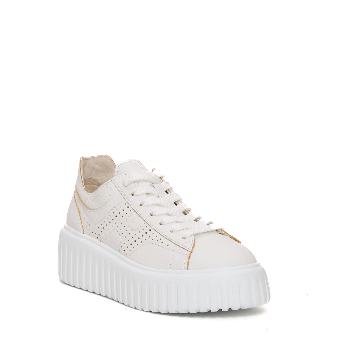 H Stripes Sneakers with Chunky Platform Sole