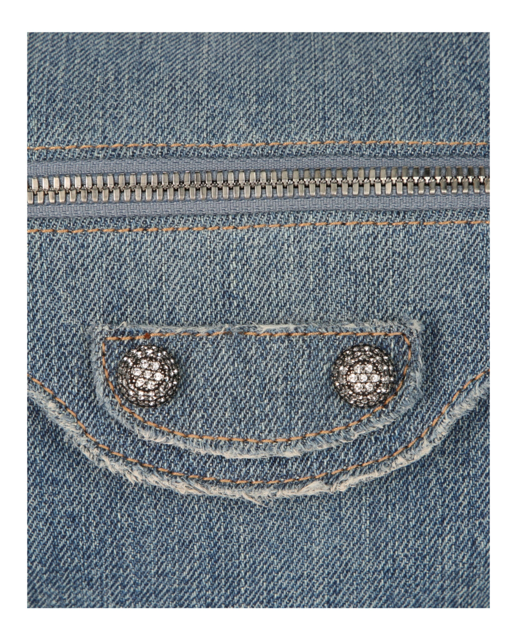 Small Le Cagole Sling Shoulder Bag In Denim