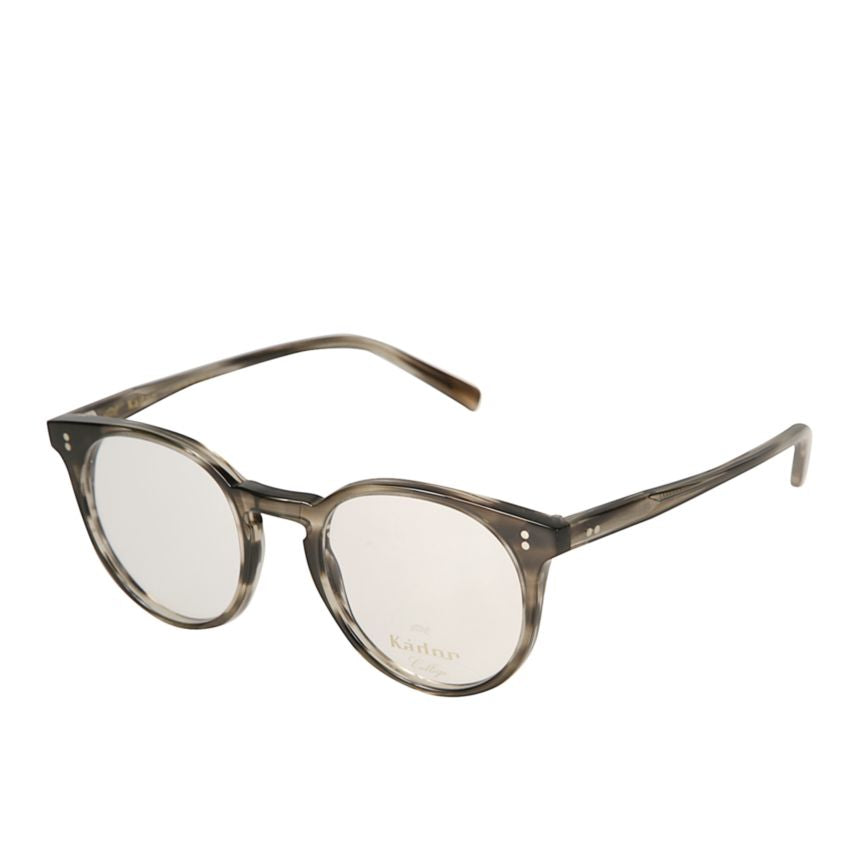 Chyli/N Translucent Smoky Grey Rounded Eyeglasses