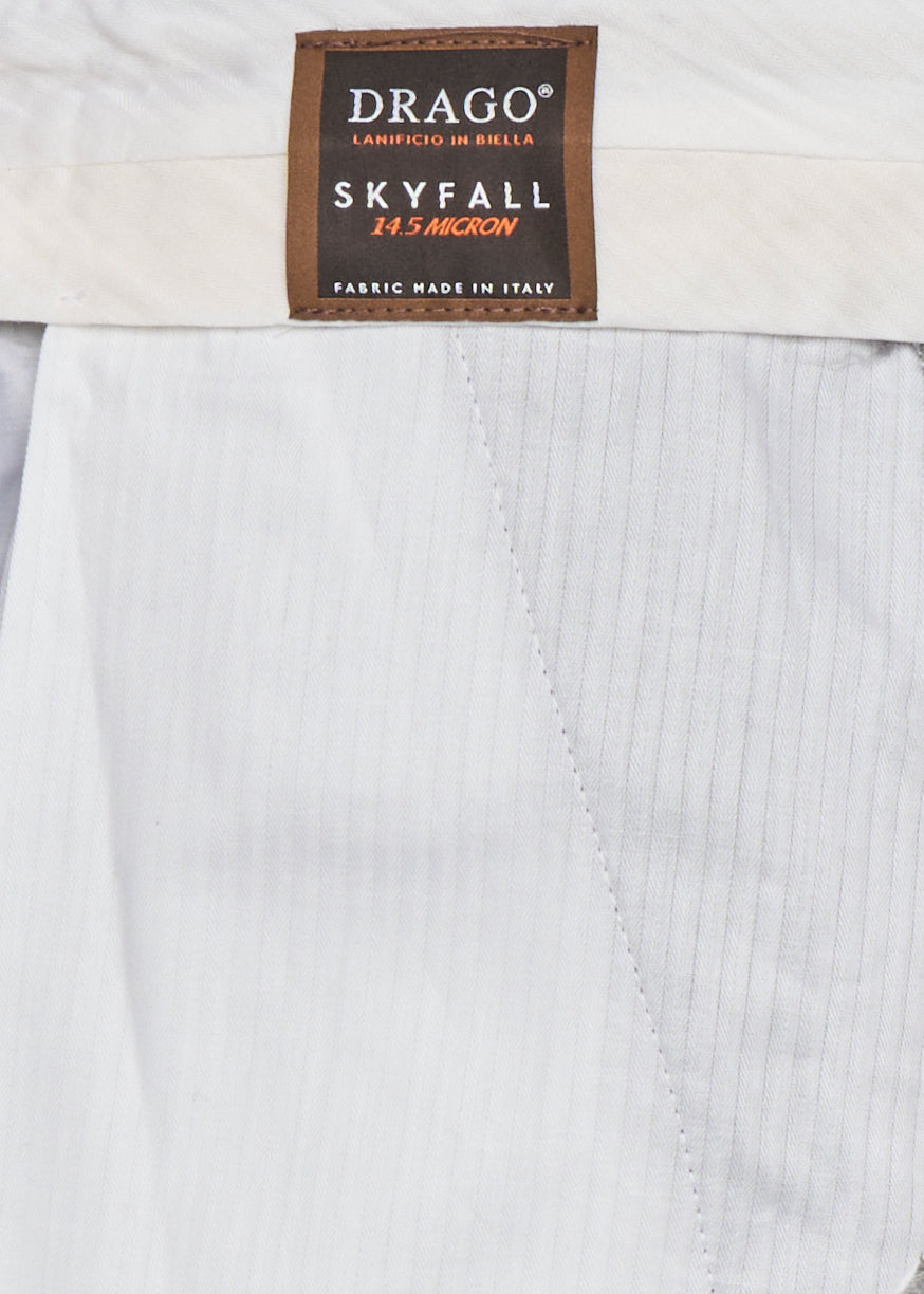 Tailored Grey Trousers With Double Waistband