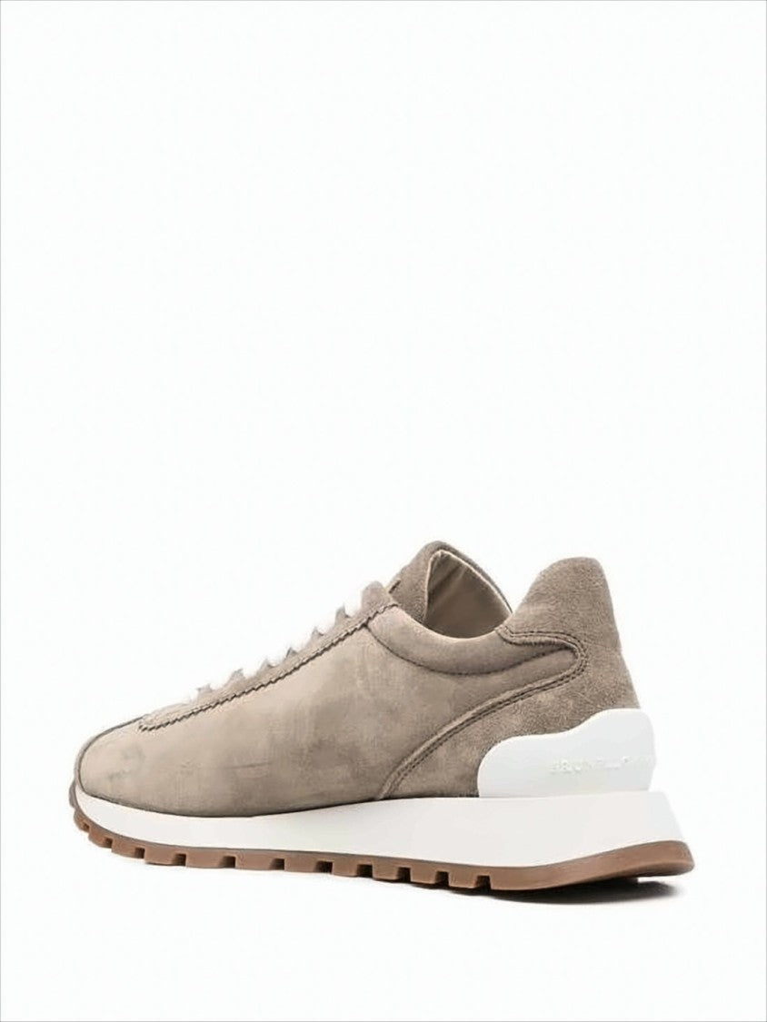 Low-Profile Suede Sneakers