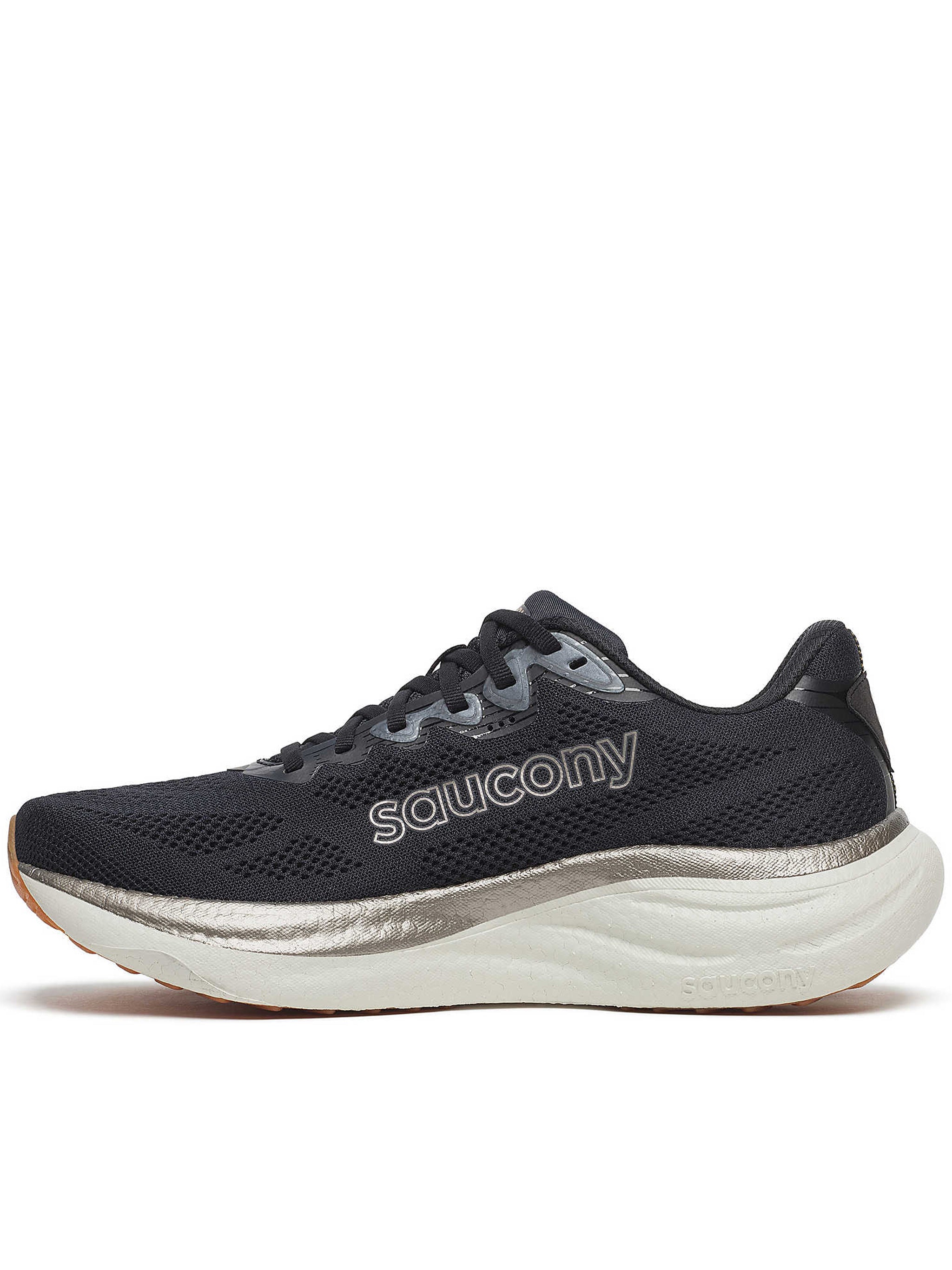 Black Mesh Athletic Sneakers with Cushioned Sole