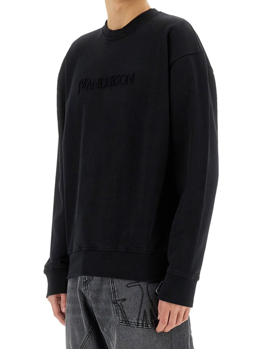 Relaxed Fit Black Sweatshirt
