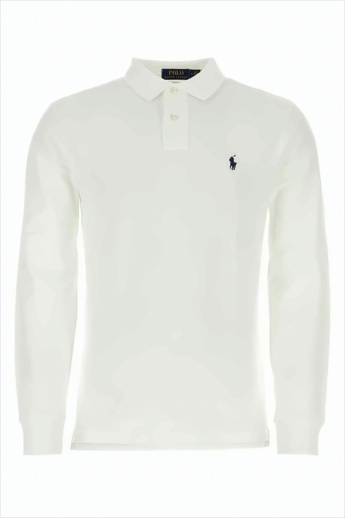 Long-Sleeve Polo Shirt with Classic Collar