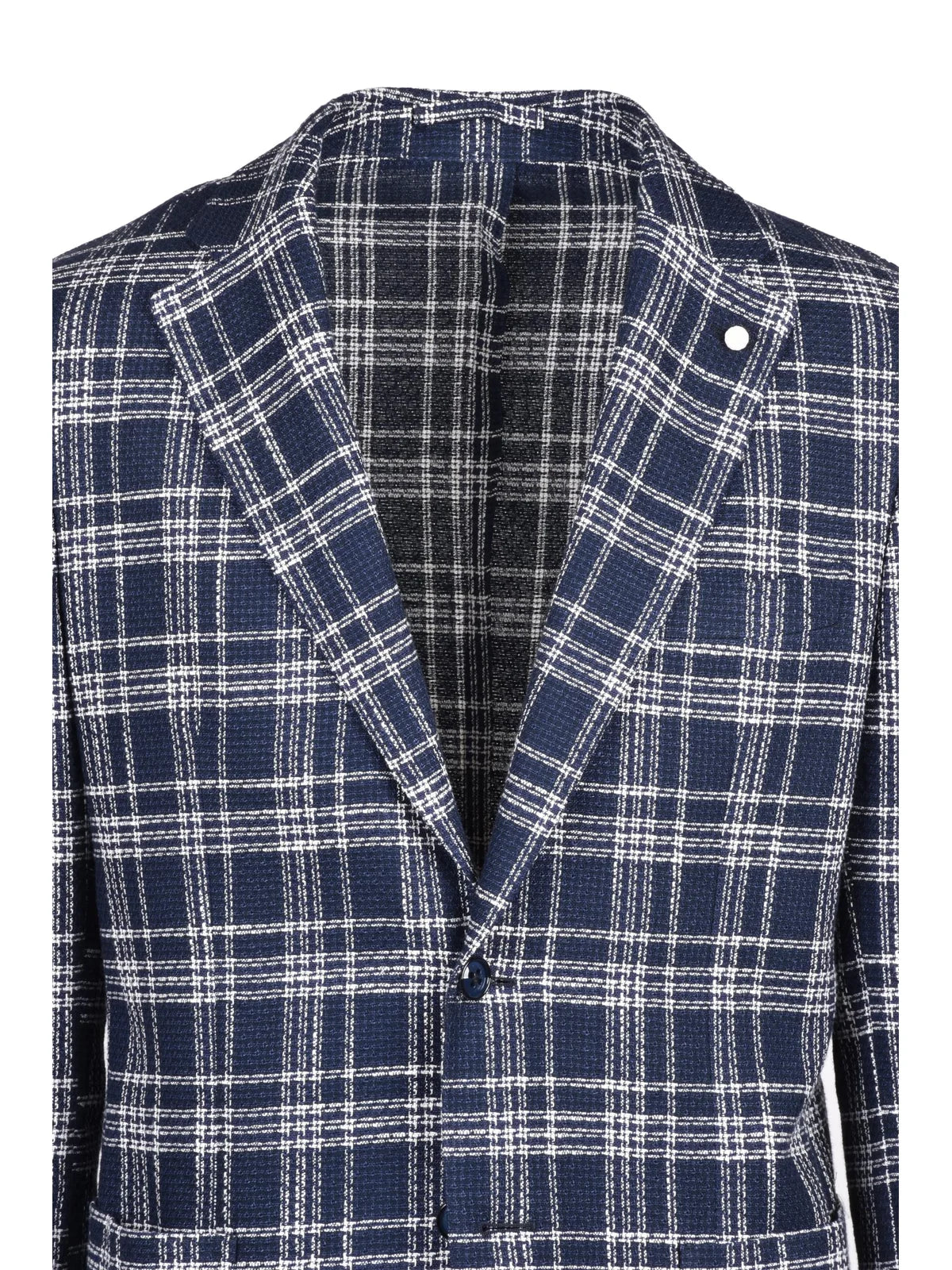 Rounded Blazer Jacket - Blue