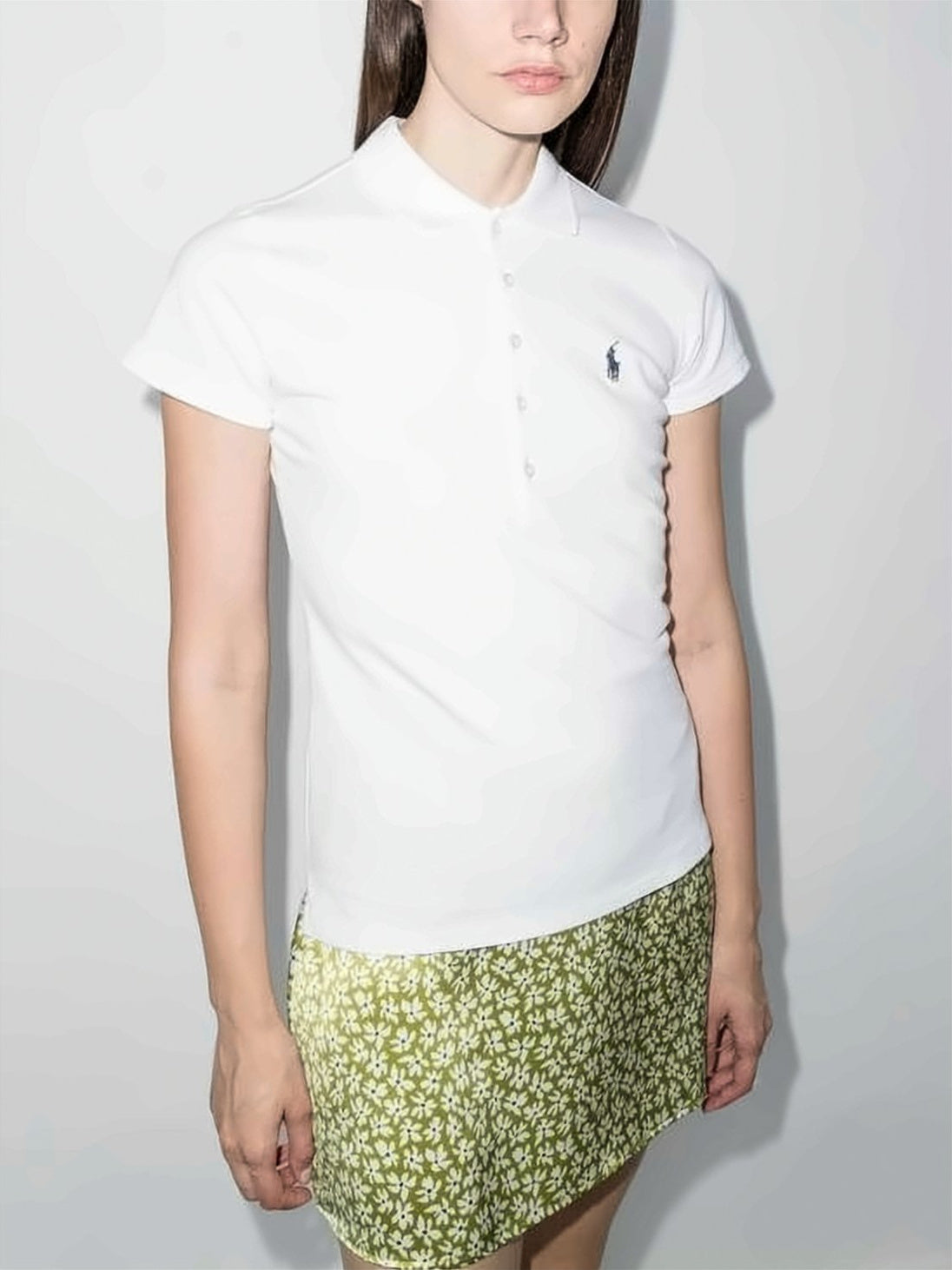 Fitted Short-Sleeve Polo Shirt with Classic Collar