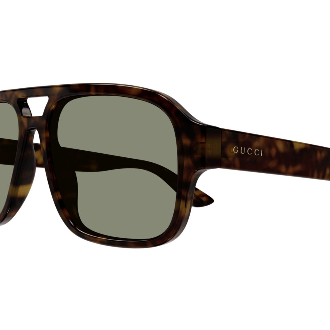 Gg1342s Rectangular Tortoiseshell Sunglasses