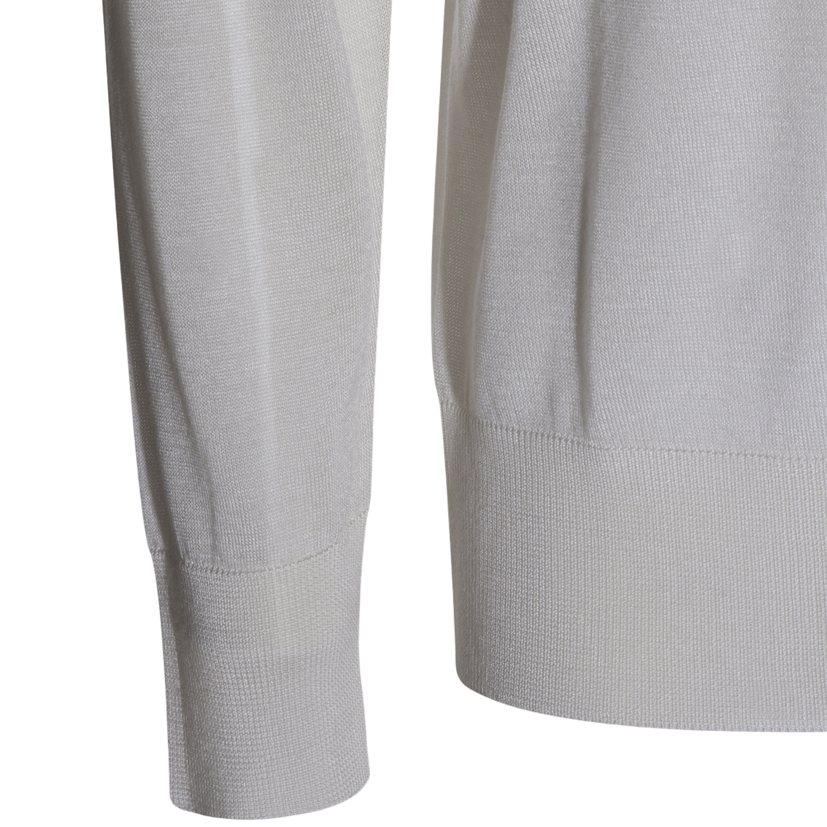Long-Sleeve Sweater With Button Placket