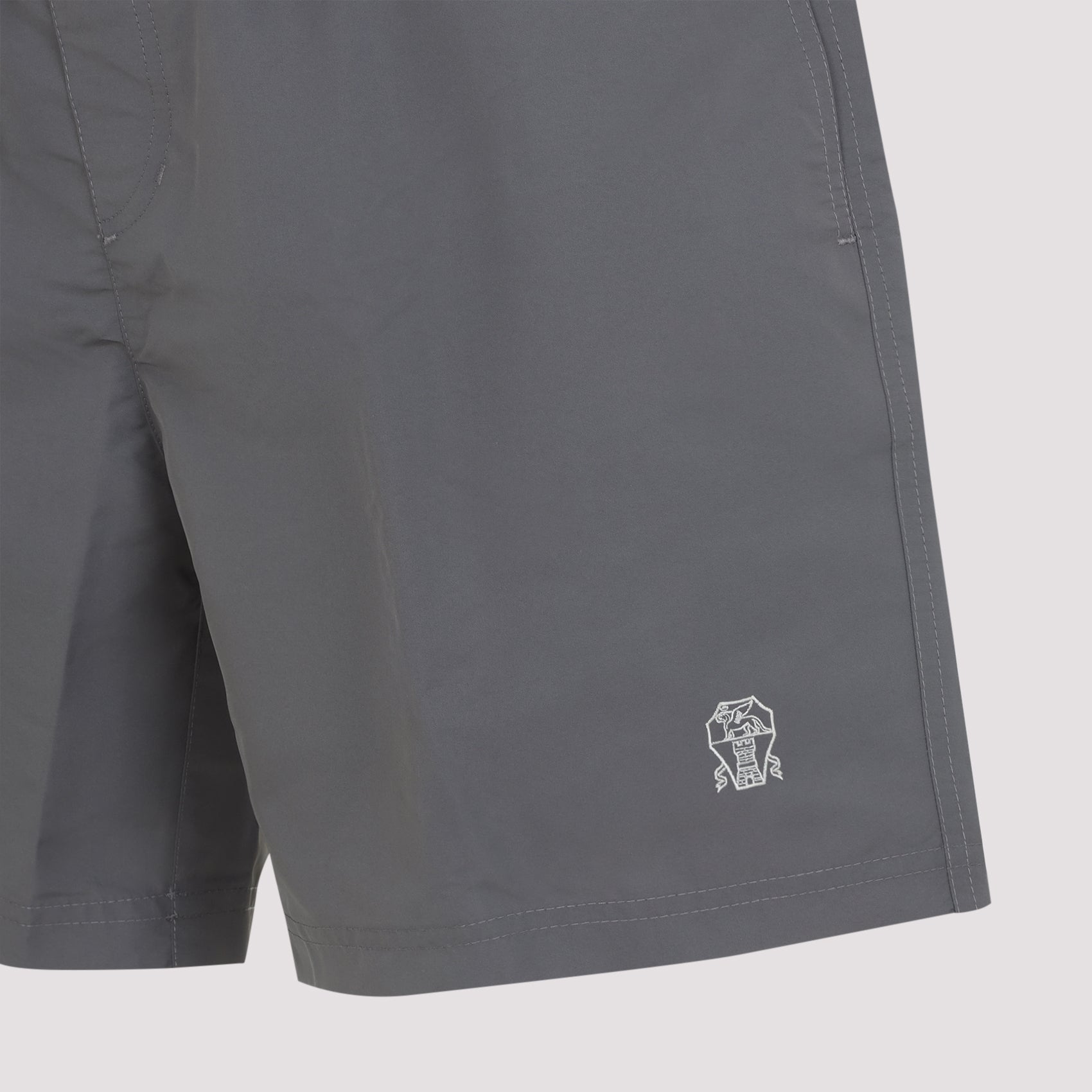 Grey Swim Shorts with Adjustable Waistband