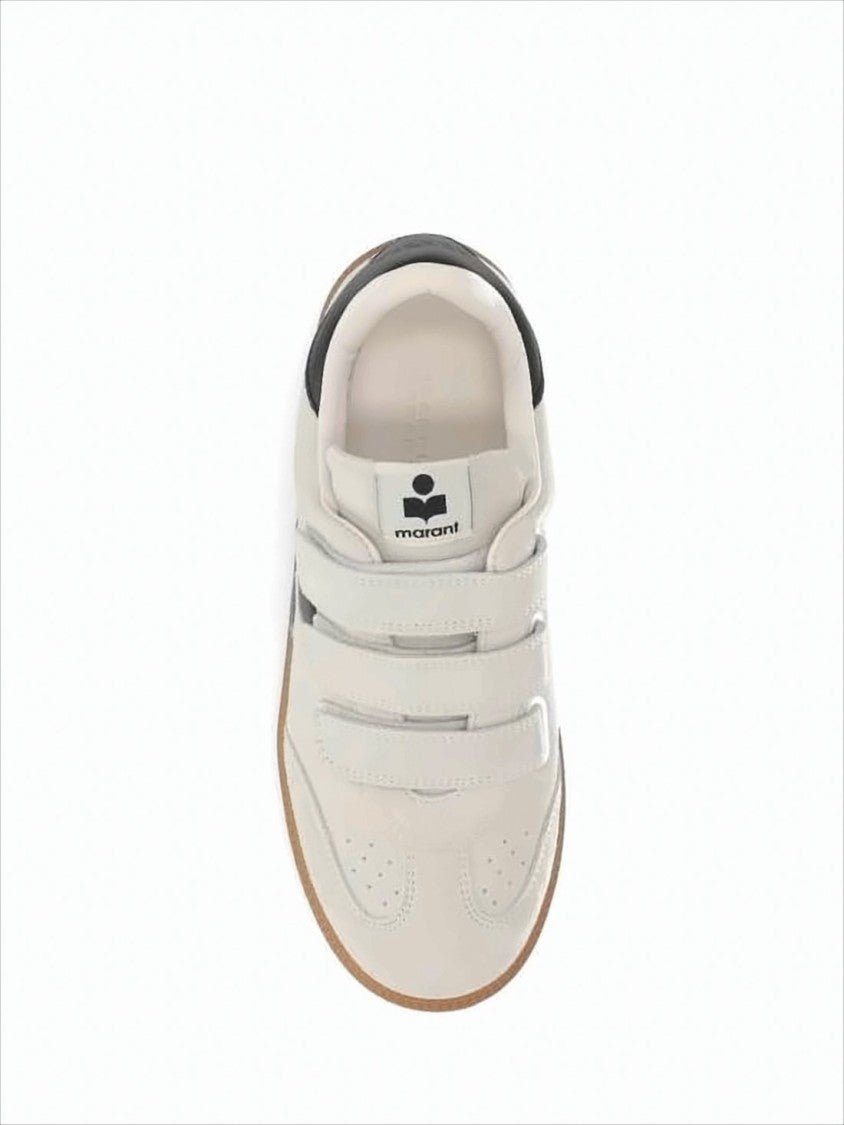Suede Low-Top Sneakers with Velcro Straps
