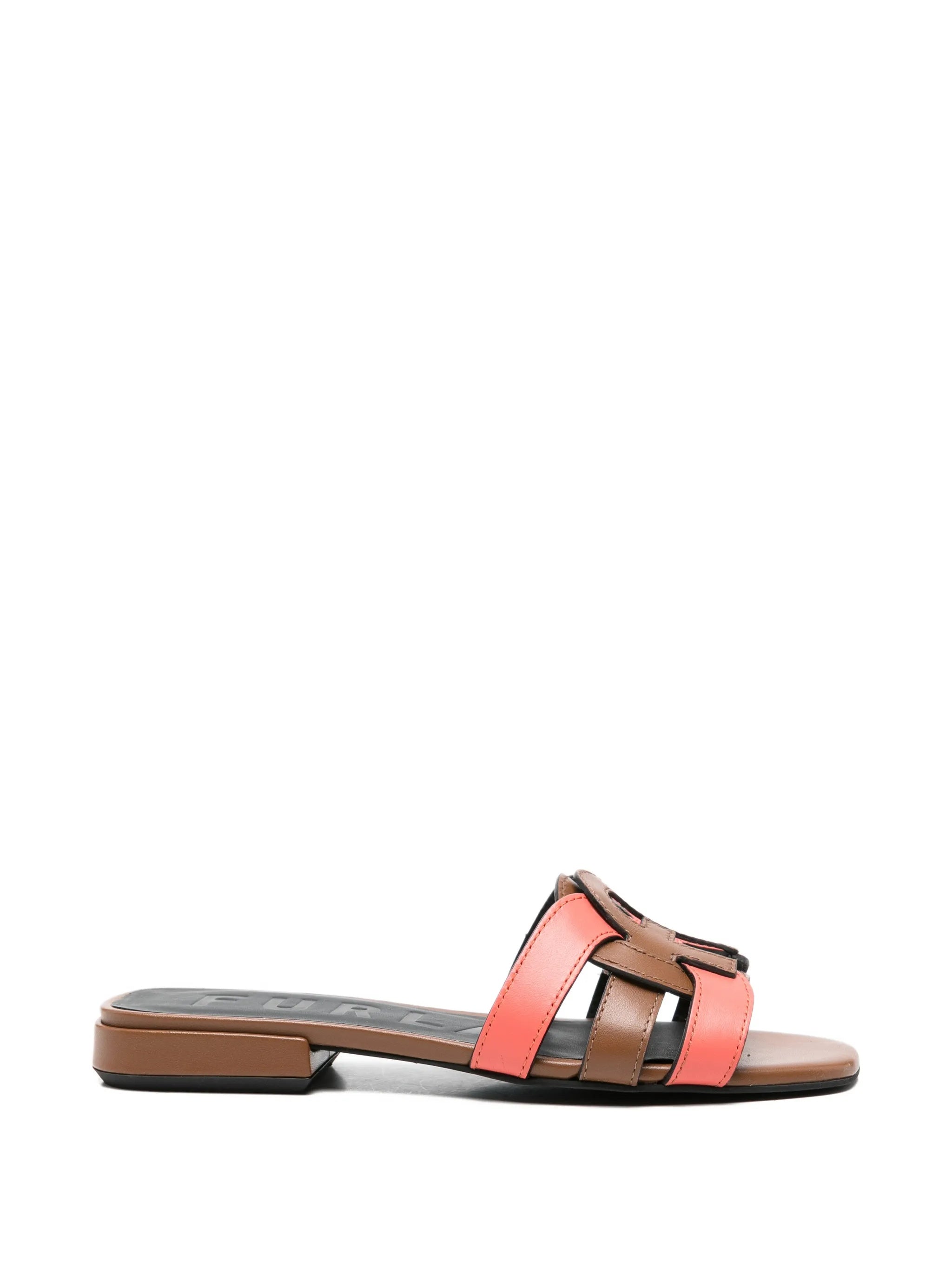 Summer Sandalo Dual-Strap Brown Coral Sandals