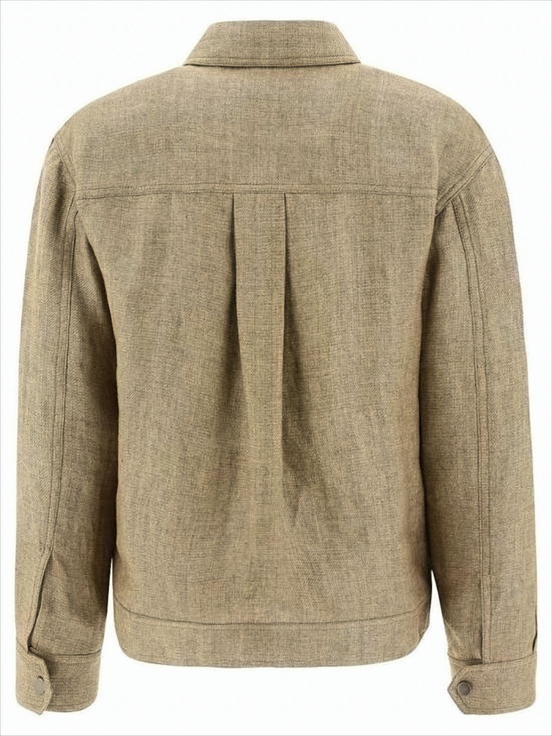 Textured Linen Jacket with Boxy Silhouette