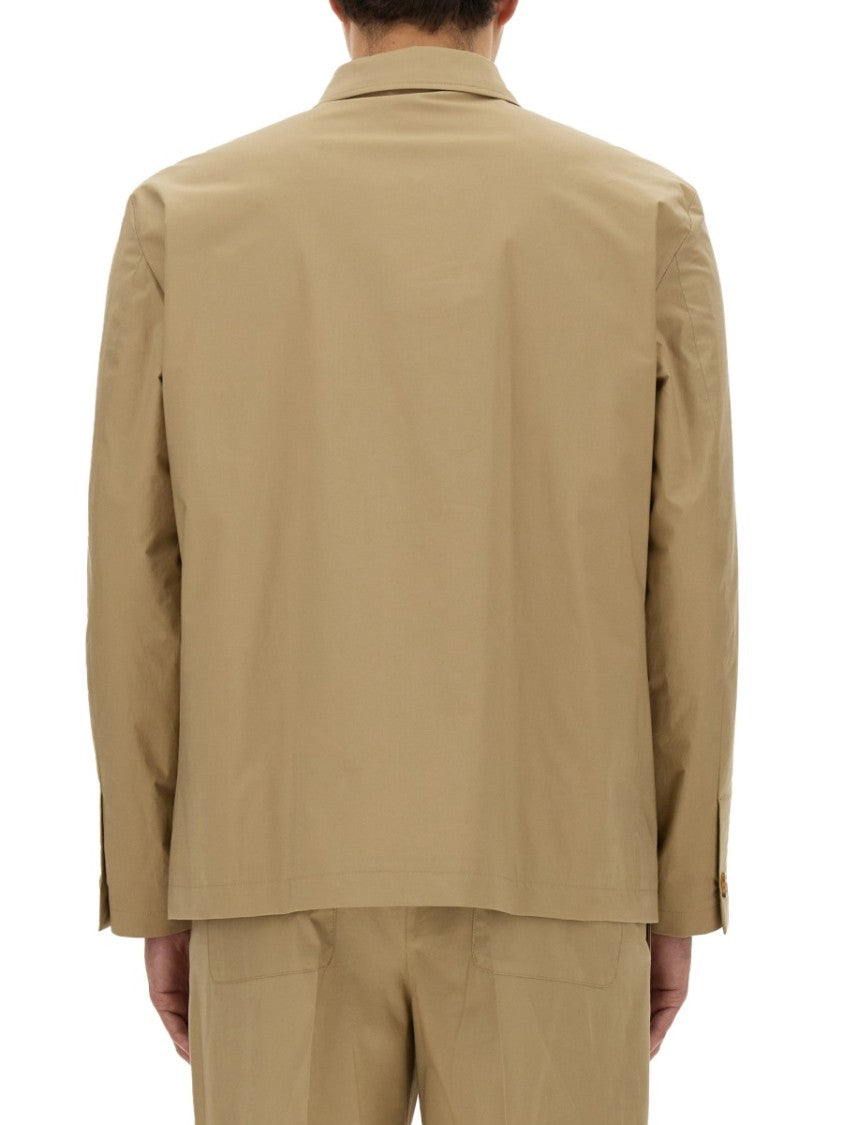 Structured Cotton-Blend Shirt Jacket