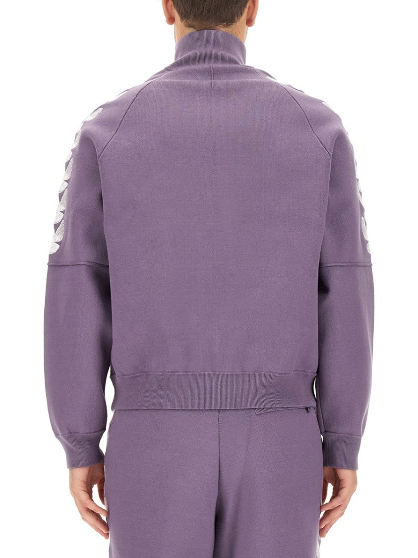 High Collar Full-Zip Sweatshirt