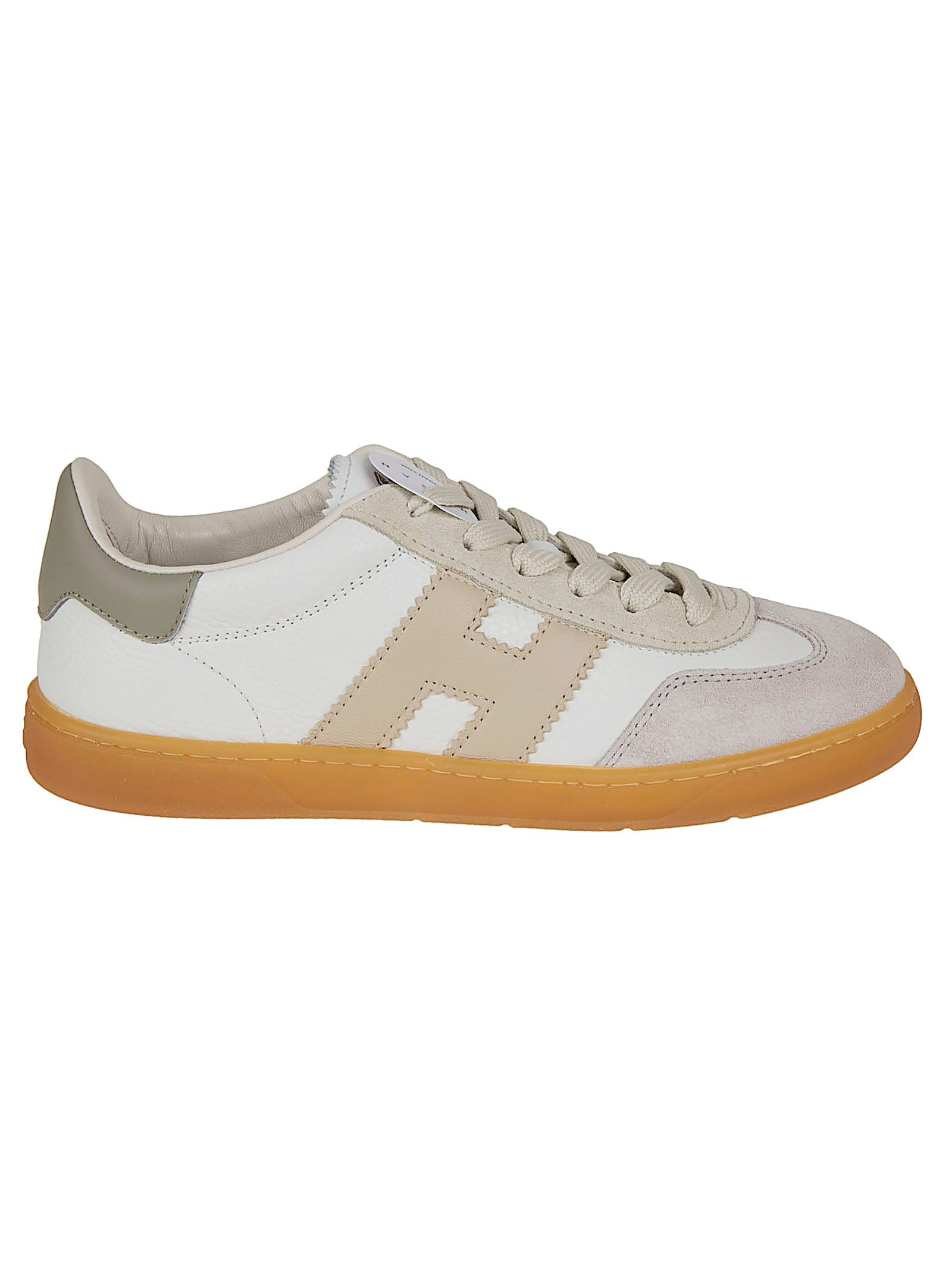 Amber Sole Design Sneakers with Calf Leather