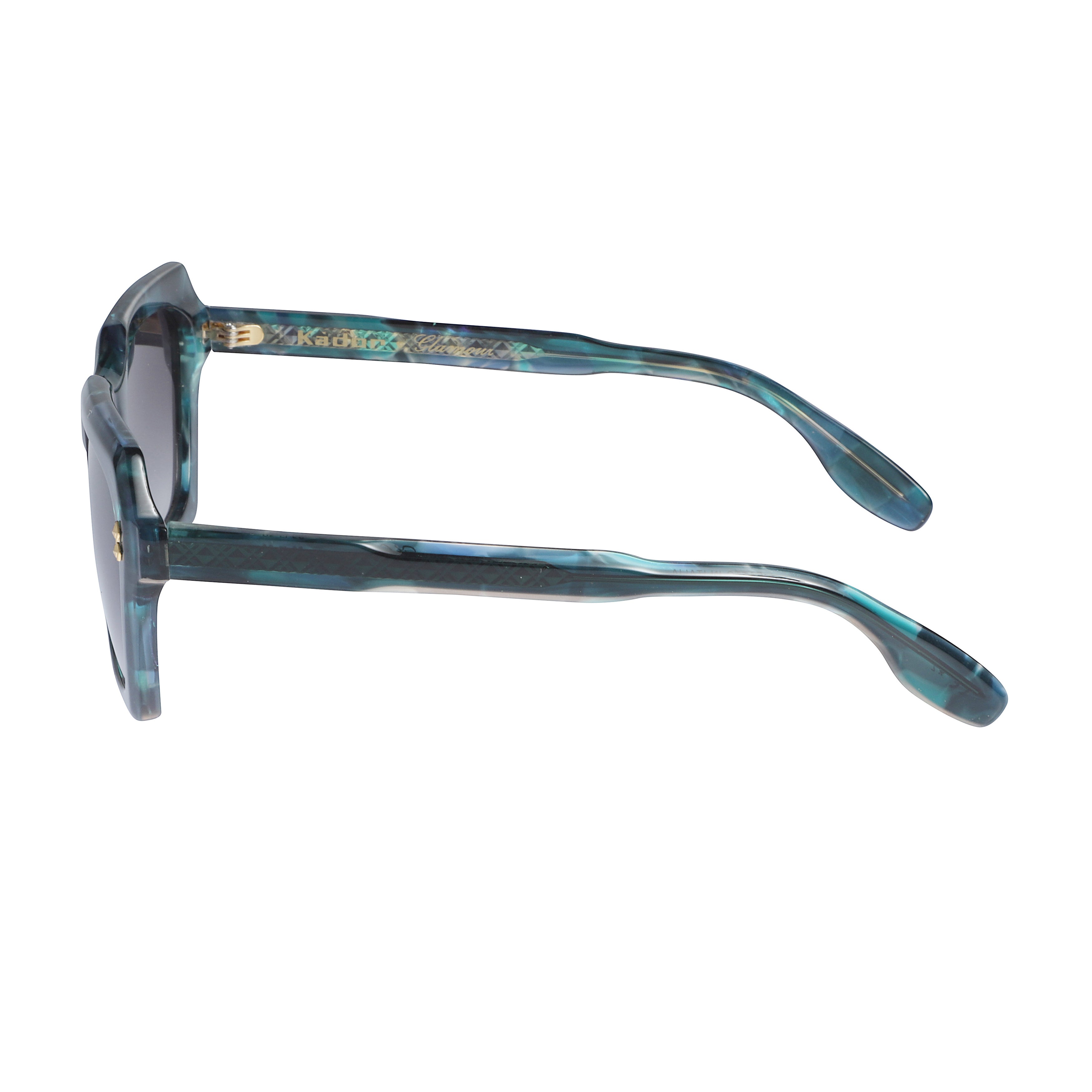 Klara Glamour Bold Oversized Square Frame Gradient Sunglasses