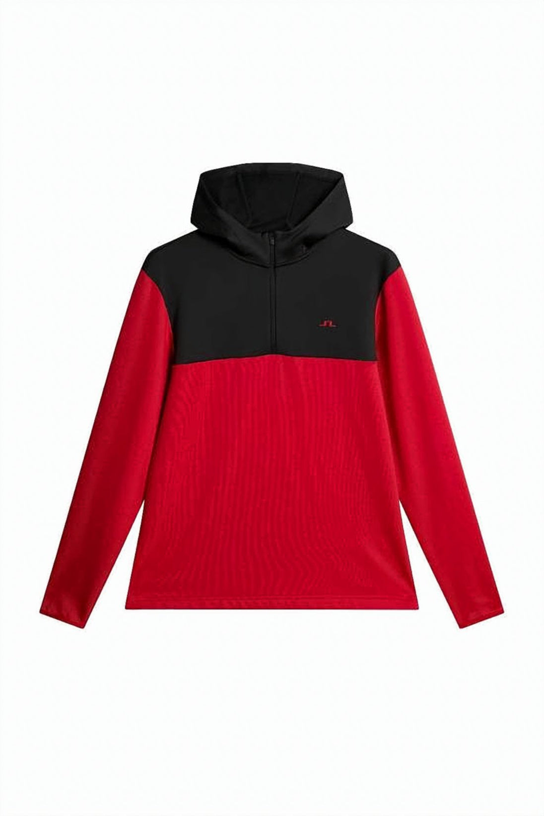 Color-Block Hooded Sweatshirt with Front Zipper