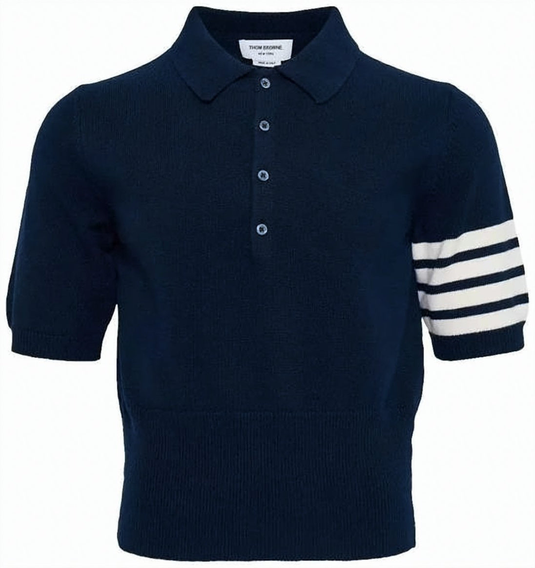 Wool Polo Shirt With Classic Collar