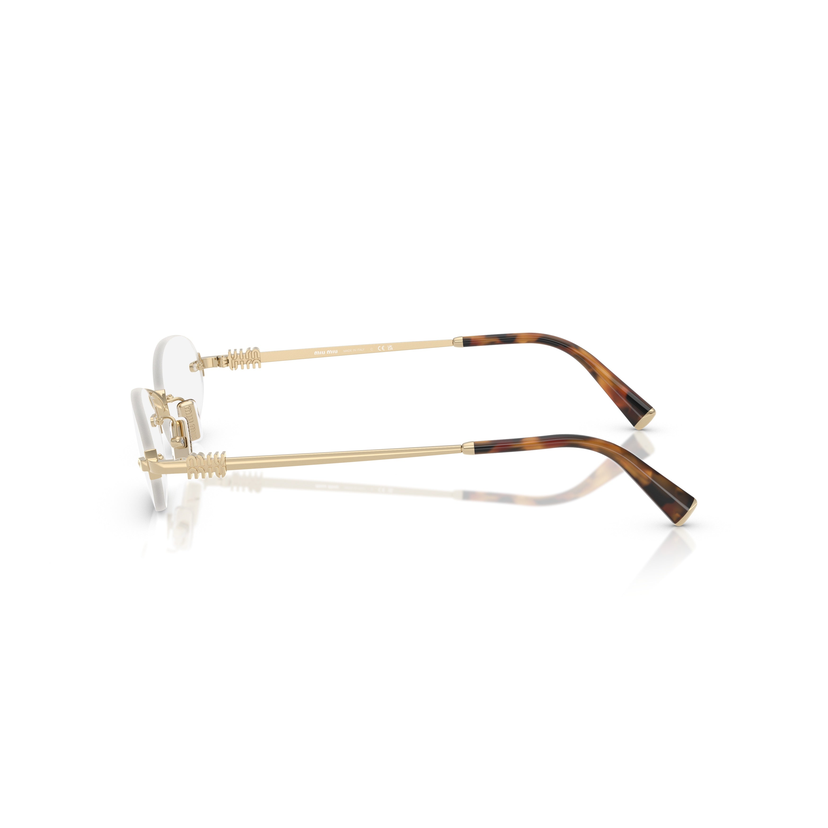 0mu 53wv Rimless Oval Lenses Eyeglasses
