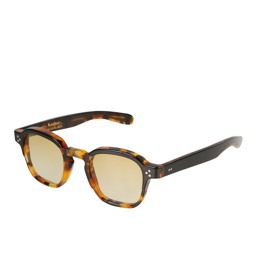 Jack Tortoiseshell Square Frame Sunglasses with Metallic Accents