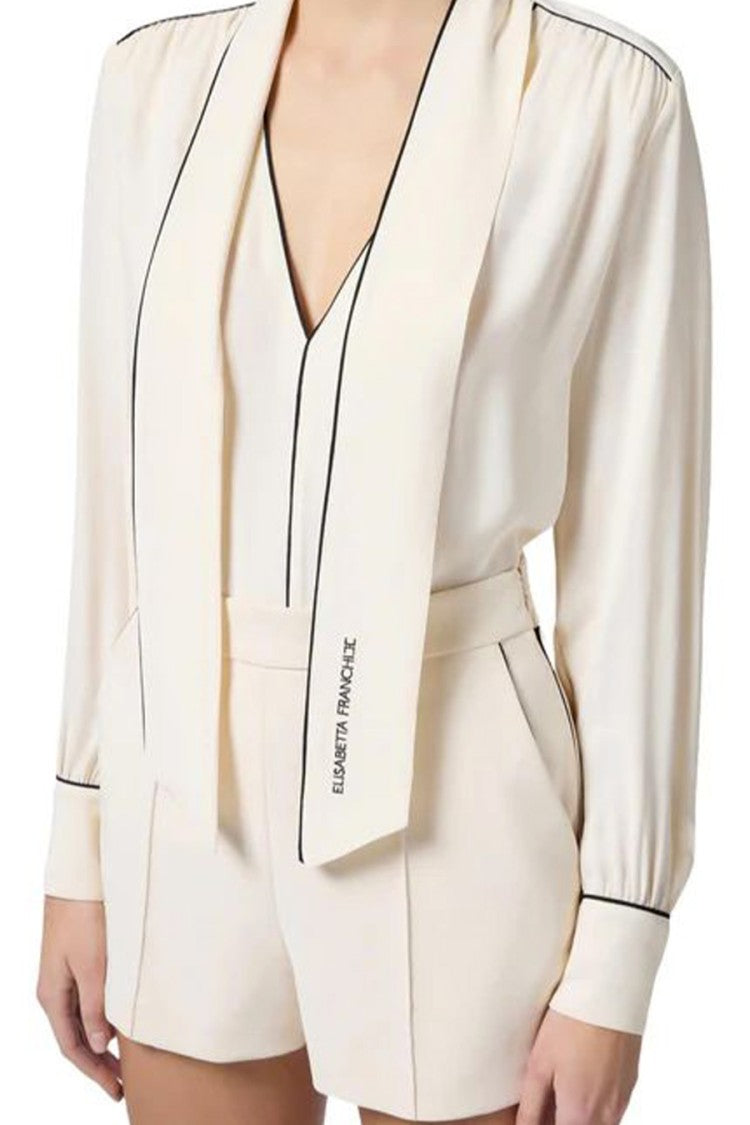 Silk Viscose Shirt With Flowing Silhouette