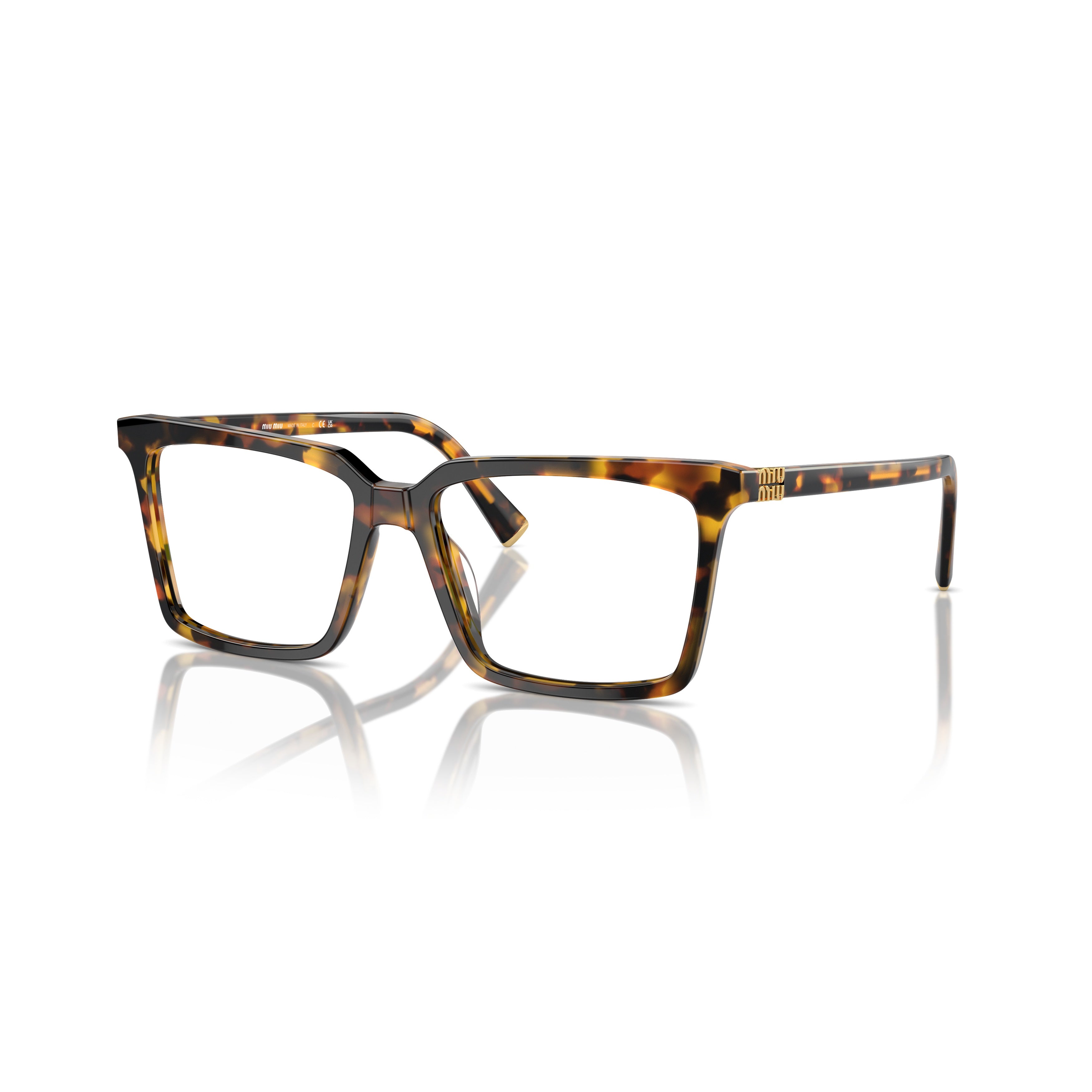 0mu 08xv Oversized Tortoiseshell Acetate Eyeglasses