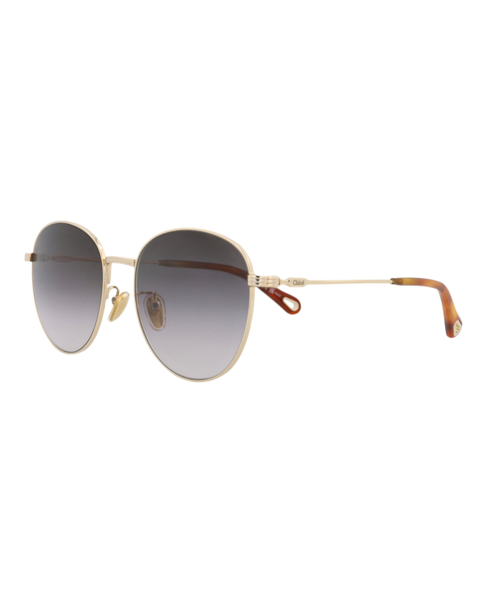 Round-Frame Metal Sunglasses