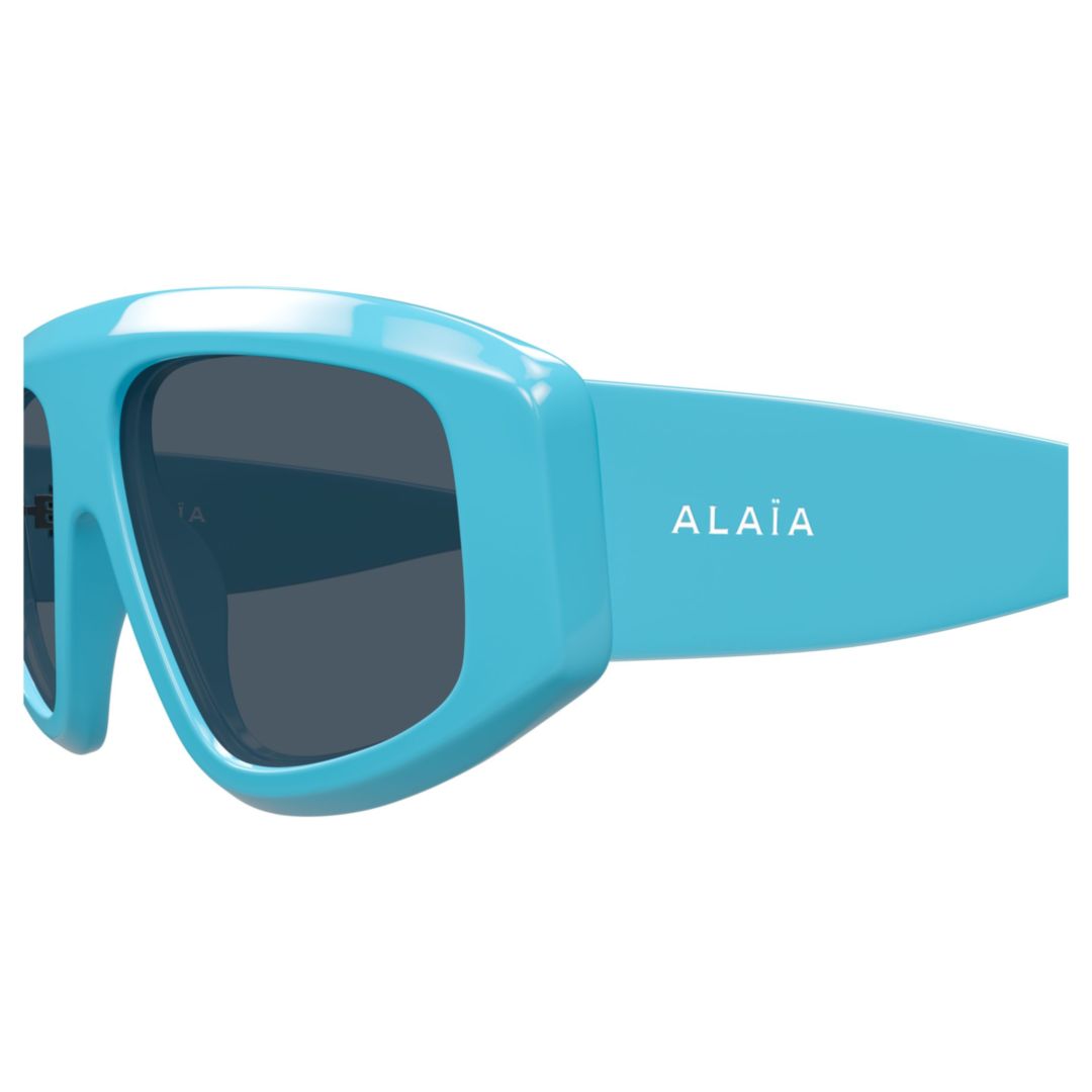 Aa0092s Oversized Rectangular Sunglasses in Turquoise Blue