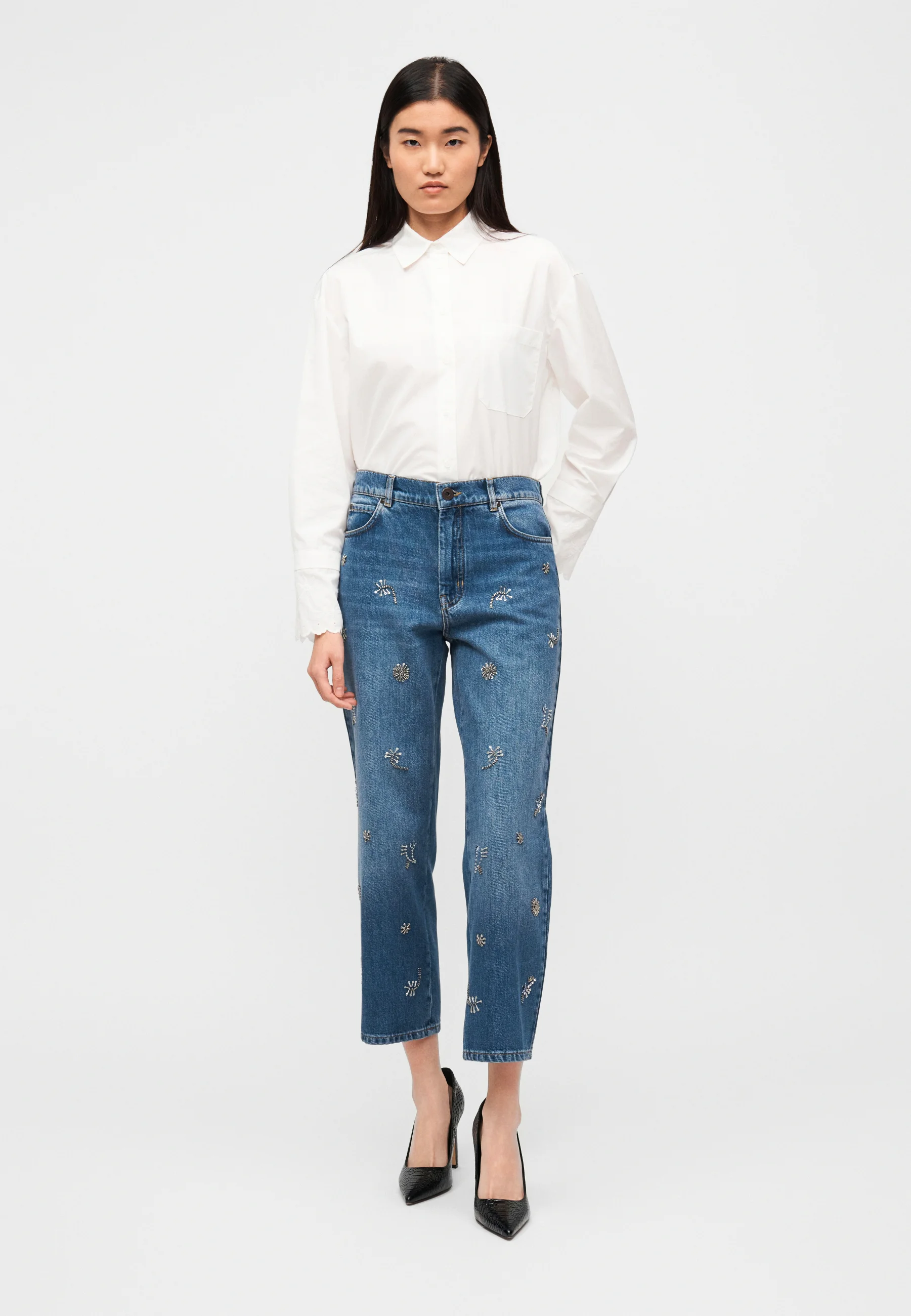 Light Used Blue Denim Jeans