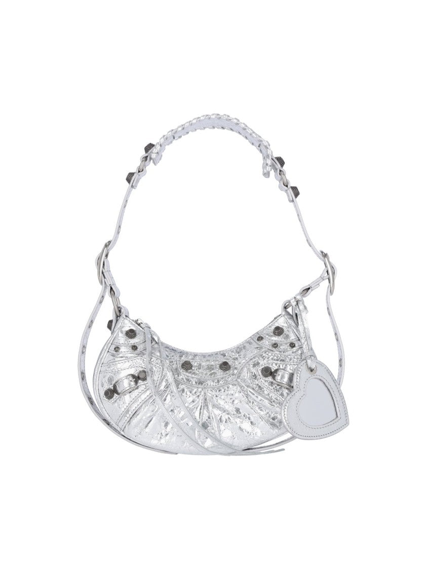 Compact Rectangular Shoulder Bag With Smooth Lamb Leather Finish