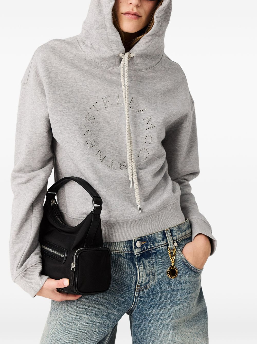 Compact Black Polyamide Bag
