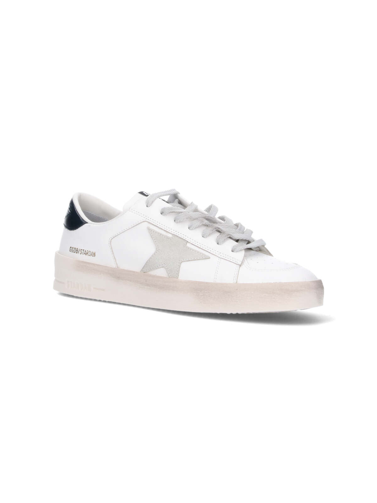 White Stardan Suede Star Leather Sneakers