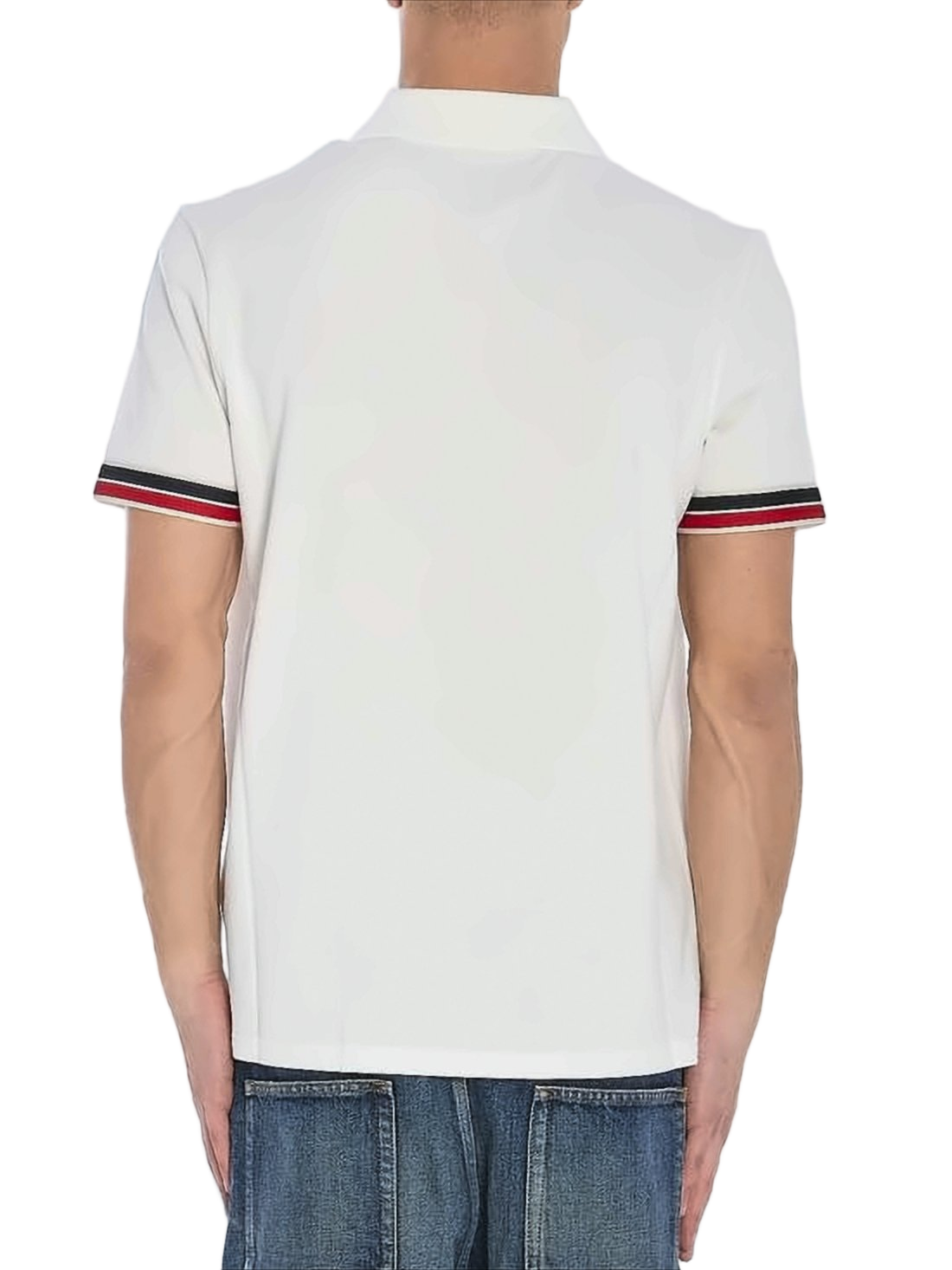 Classic Short-Sleeve Polo Shirt with Contrasting Stripes