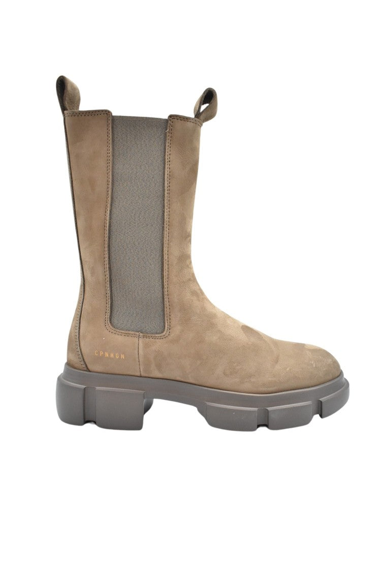 Beige Nabuk Boots