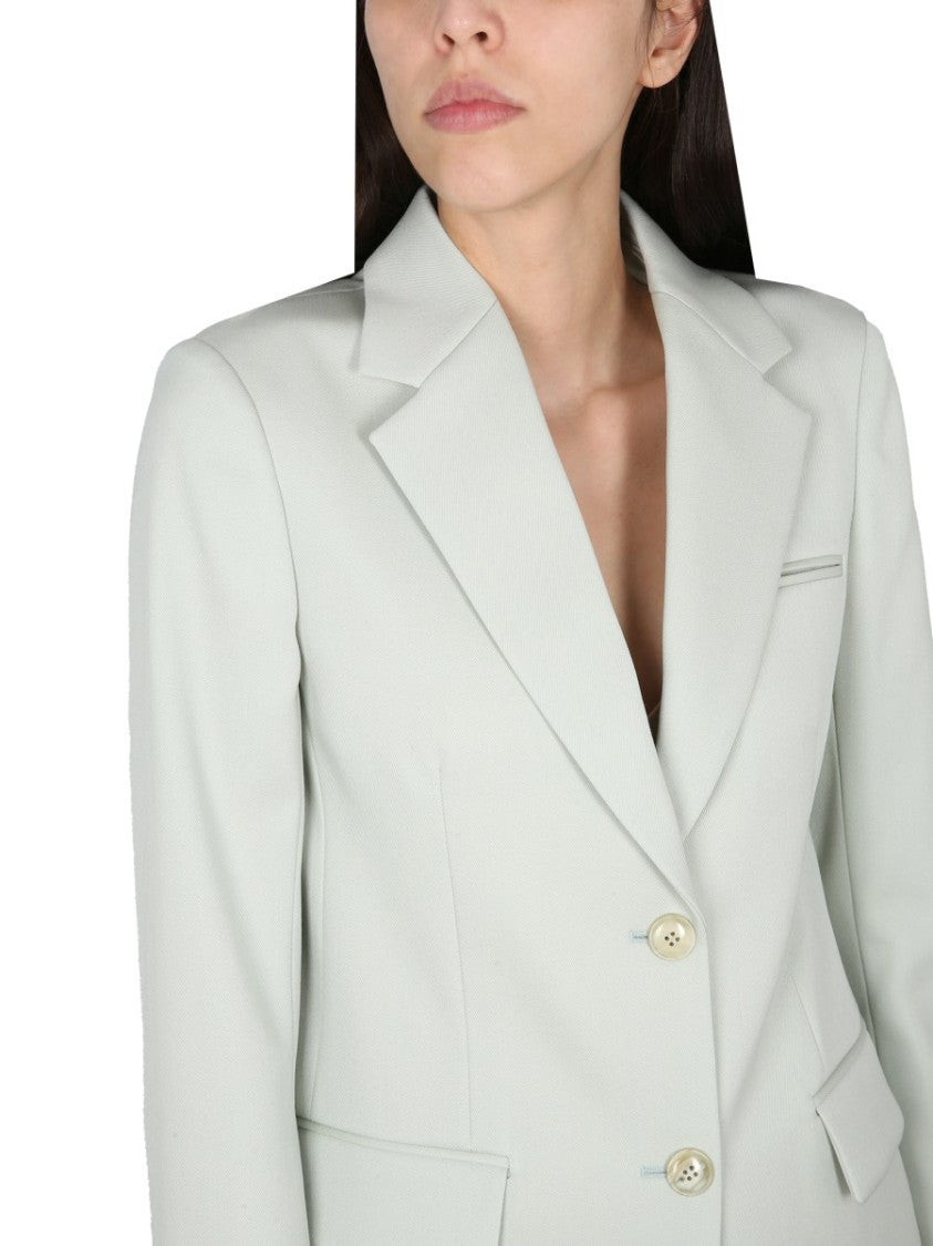 Single-Breasted Blazer With Notched Lapels