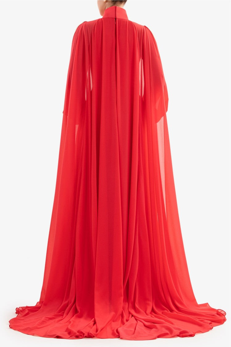 Crepe Georgette Long Dress