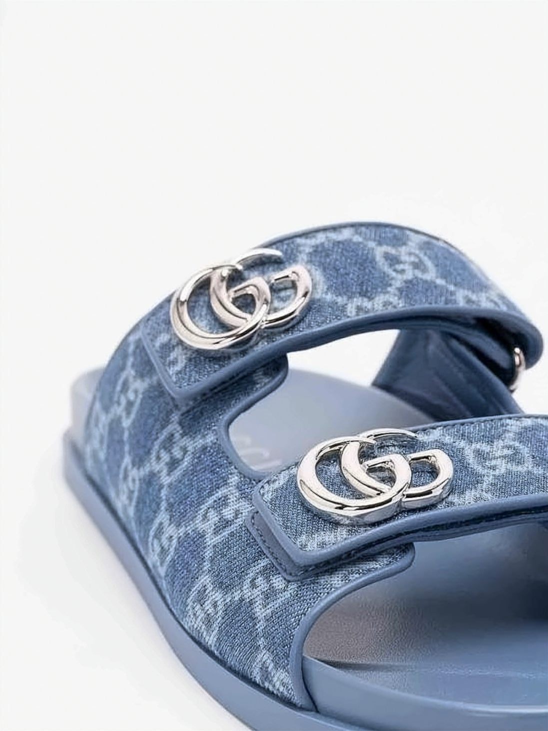 Padded Black Slide Sandals
