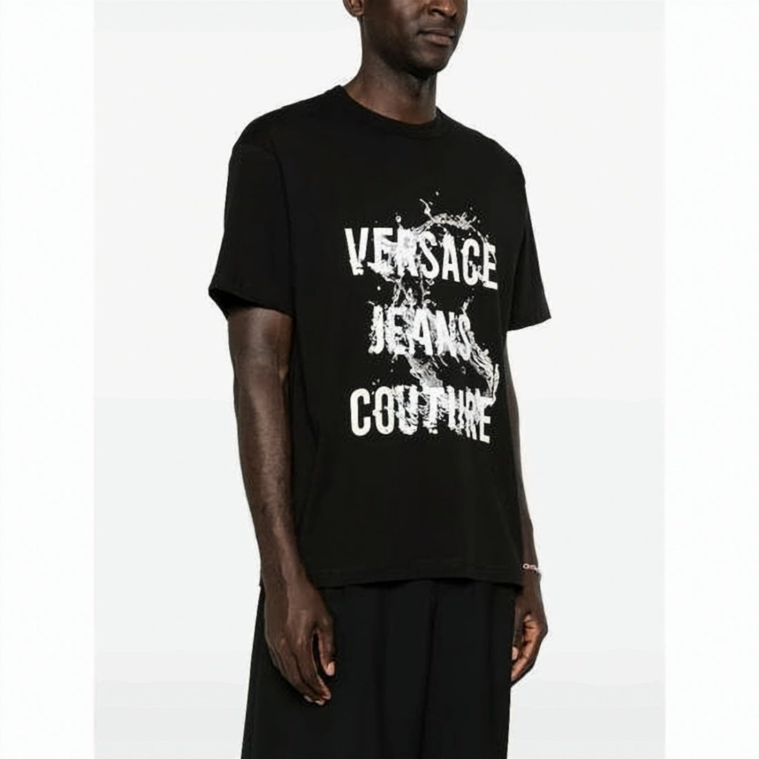 Graphic Print Black Short-Sleeve T-Shirt